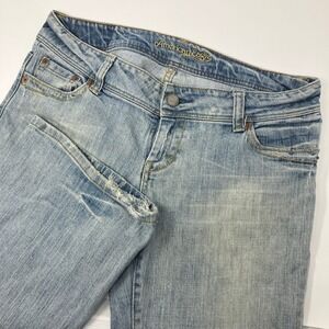 American Eagle Artist Jeans Womens 10 Short Light Wash Flare Stretch Y2K